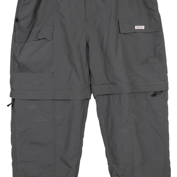 Magellan Sportswear Convertible Nylon Cargo Pants XL Mens West Bay Gray Zip Off - Picture 3 of 7